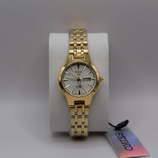 SK 5 Presage Day-Date Gold White Dial Automatic - 28mm