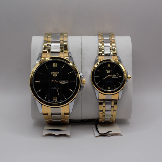SK 5 Day-Date Two-Tone Black Dial - Couple