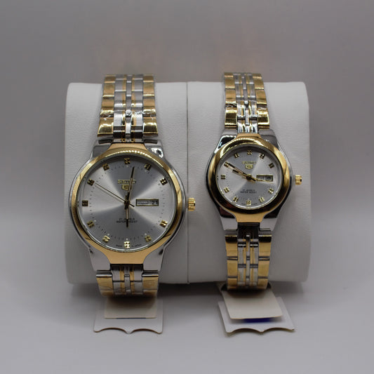SK 5 Day-Date Two-Tone Grey Dial - Couple