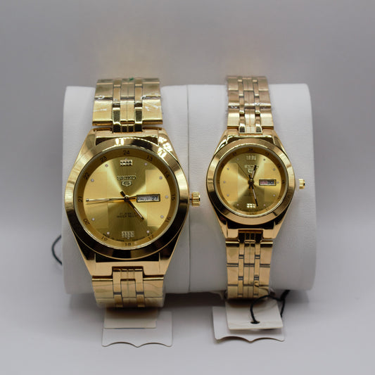 SK 5 Day-Date Gold Gold Dial - Couple