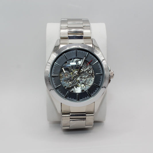 RD Skeleton Silver Black See-Through Dial - 44mm