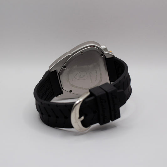 Lambo Spider Silver Black Dial