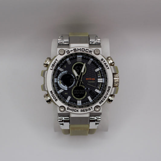 G-SHK MTG Silver Light Brown Band