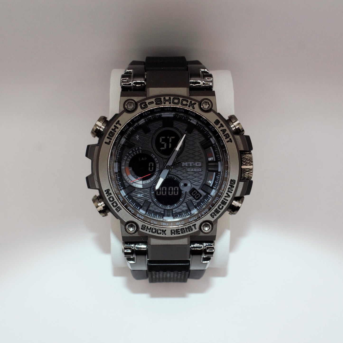 G-SHK MTG Gun Metal Black Band