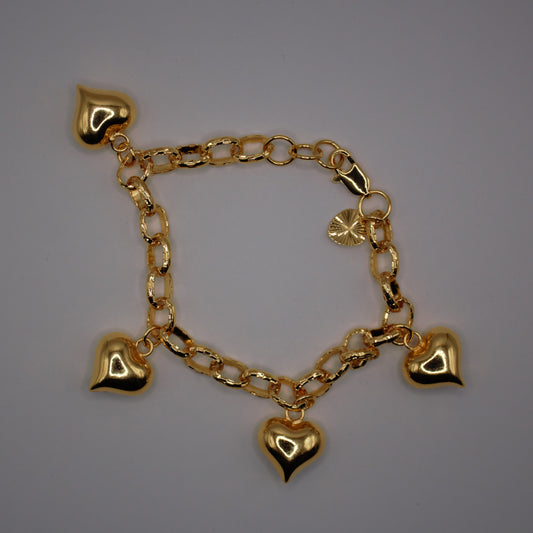 Golden Heart Bracelet 2