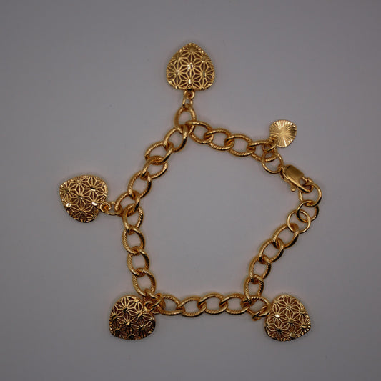 Golden Heart Bracelet 3