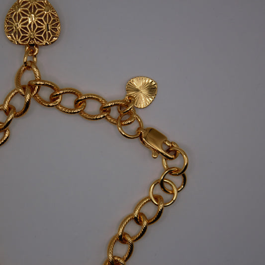 Golden Heart Bracelet 3