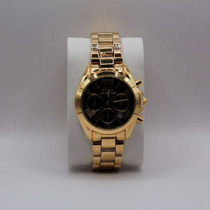 MK Bradshaw Date Gold Black Dial - 36mm