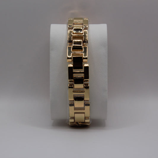 MK Big Logo Chained Gold Black Dial - 34mm