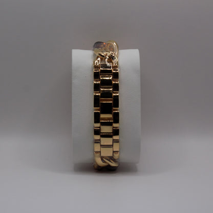 MK Chain Lock Gold Gold Dial - 25mm