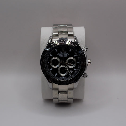 Cosmograph Daytona Silver Black Dial - 42mm