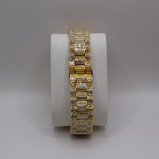 Oyster Perpetual Datejust (Iced Out) Gold RG Blue Dial - 41mm