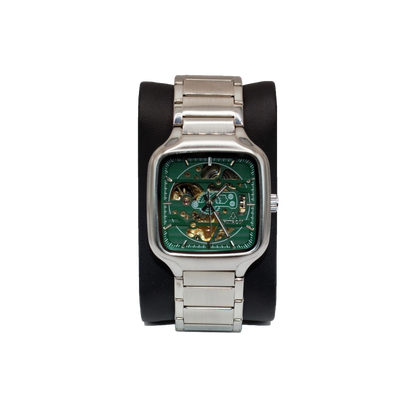 Fitron 117236M Silver Green Dial - Automatic