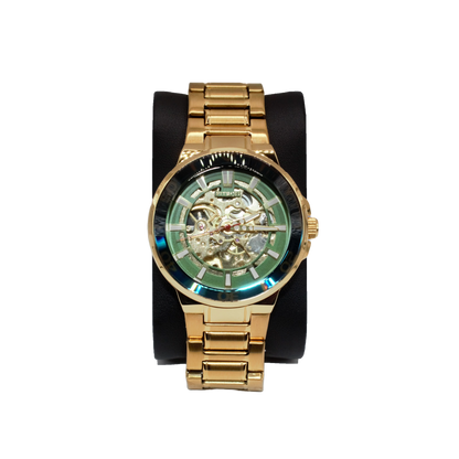 Fitron 117195M Gold Green Dial - Automatic