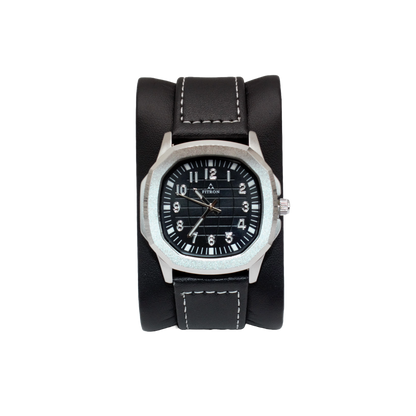 Fitron 9485M Silver Black Dial - Quartz