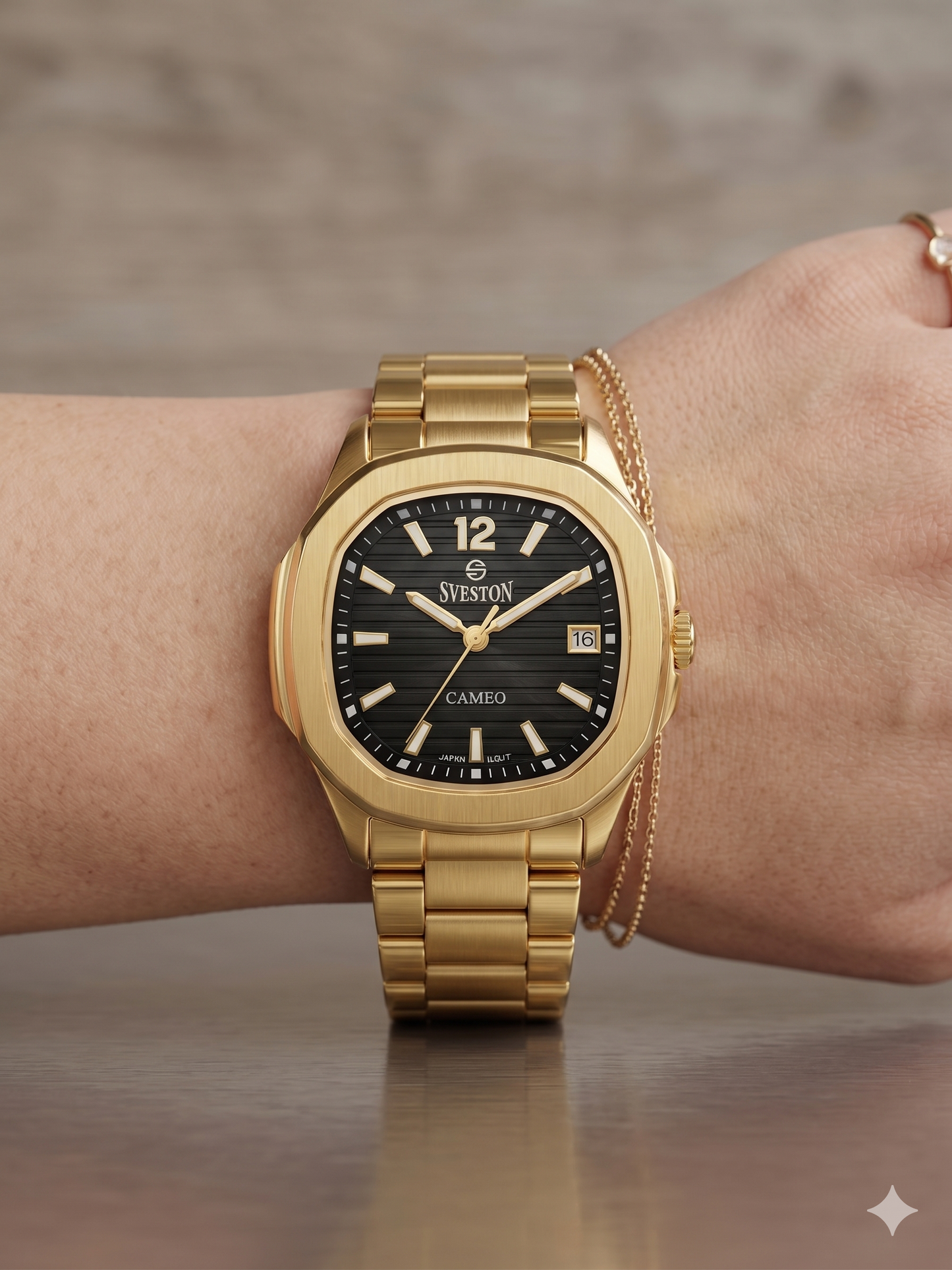 SVESTON CAMEO 19051L BLACK DIAL - WOMEN'S QUARTZ